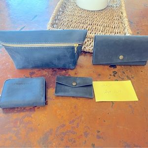 Deepwater Blue Portland leather